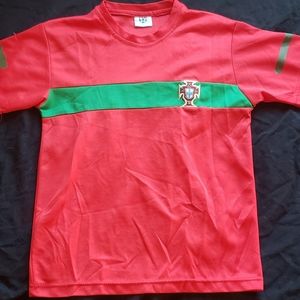 Portugal National Football Soccer Team Youth Soccer Jersey Dry Fit Sz Lg